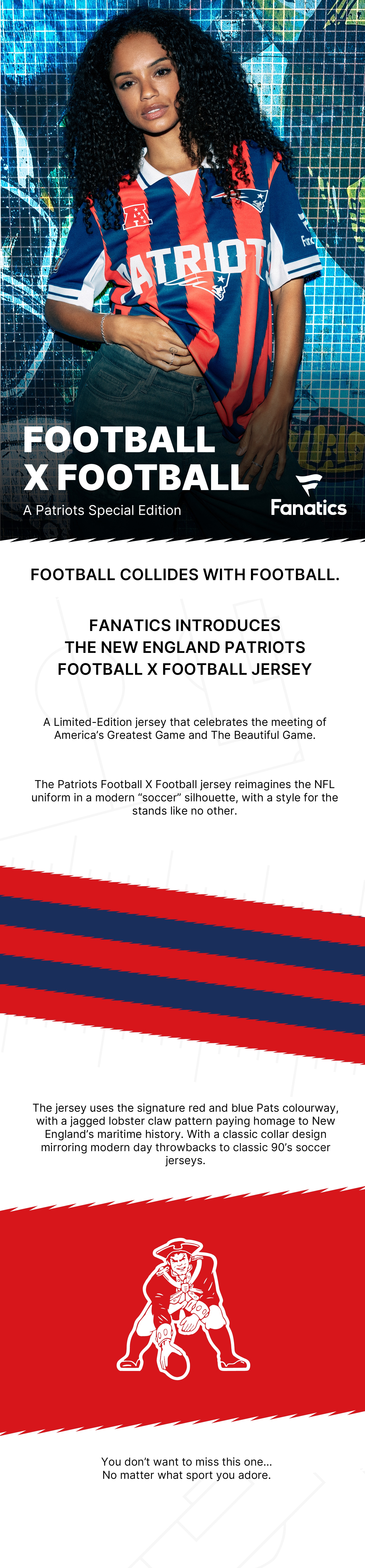 Football x Football. A Patriots Special Edition.